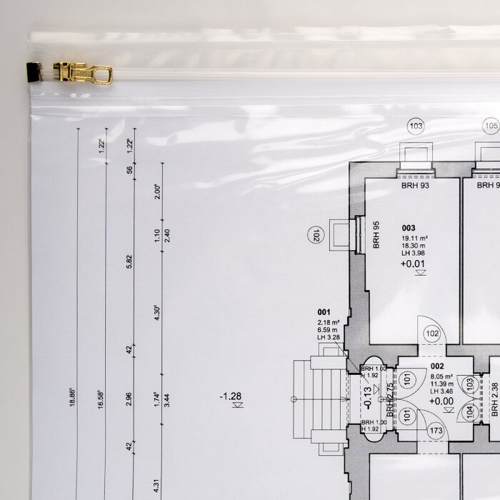 Planschutzhülle DIN A4 230 x 320 mm 5er Pack