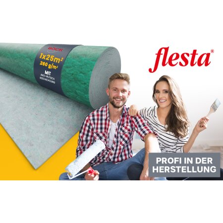 flesta® Abdeckvlies Haftvlies Premium 260 g weiß 1 x 25 m