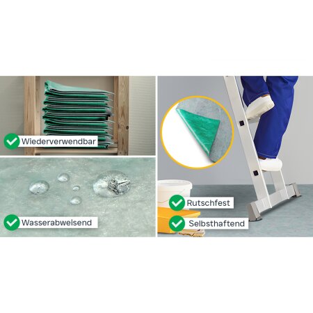 flesta® Abdeckvlies Haftvlies Premium 260 g weiß 1 x 25 m