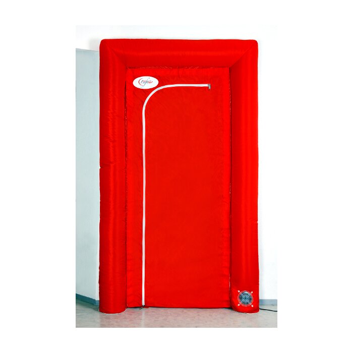 flesta air door, self-inflatable dust protection door - ready to use in 10 seconds!