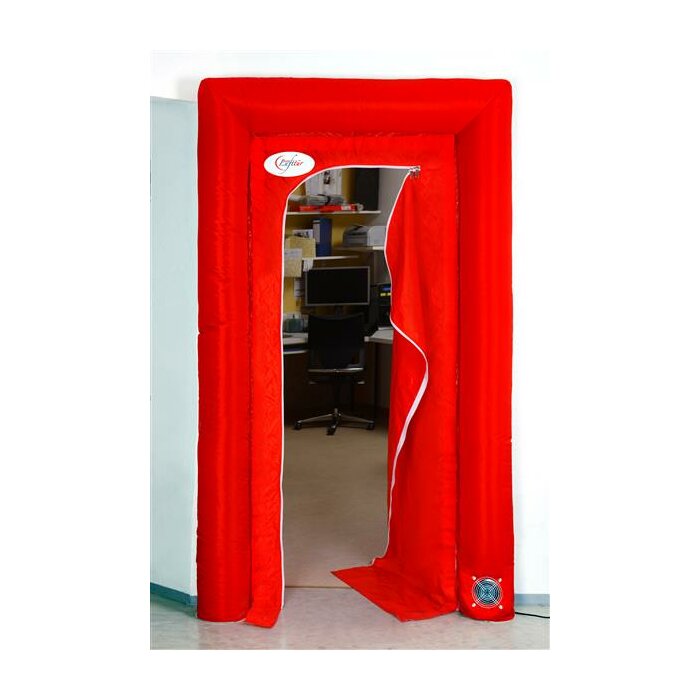 flesta air door, self-inflatable dust protection door - ready to use in 10 seconds!