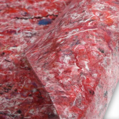 flesta® Abdeckvlies "Der rote Teppich" 1 x 50 m 210 g, 50 m² rot-meliert