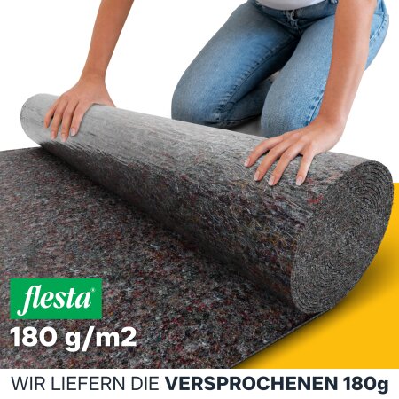 flesta® Abdeckvlies 1 x 50 m 180 g, 50 m² grau-meliert