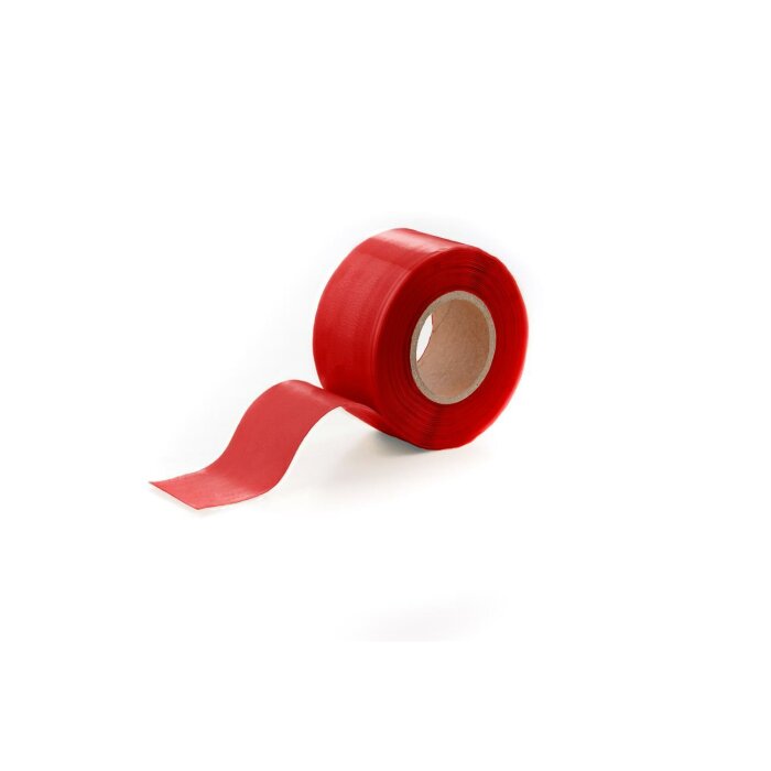 BlitzTape EXTRA-WIDE in colour RED, 50 mm x 3 m x 0,5 mm universal self-amalgamating silicone tape repair tape sealing tape