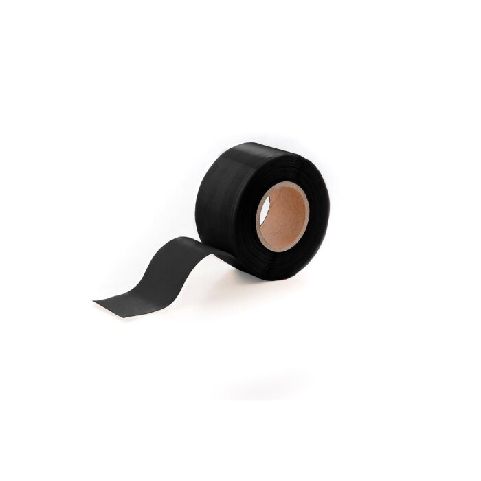 BlitzTape EXTRA-BREIT in Farbe SCHWARZ, Breite 50 mm x Länge 3 m x Dicke 0,5 mm, universelles selbstverschweißendes Silikonband Reparaturband Dichtungsband Tape