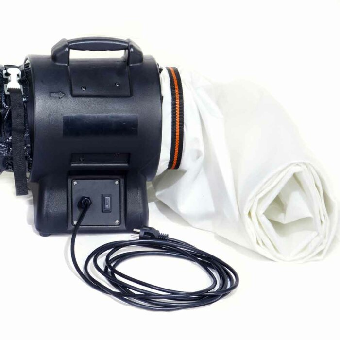 Exhaust hose Ø 250 mm (10) incl. lashing strap, 5 m long, for air blower