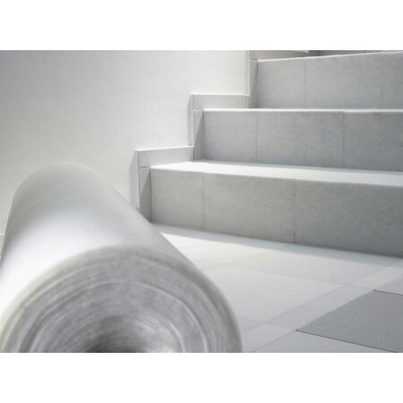 flesta® Abdeckvlies EasyTopper BG selbsthaftend für Boden und Treppe 150g, weiß/hellbunt, 1 x 25 m