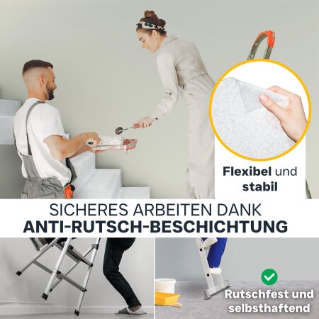 flesta® Abdeckvlies EasyTopper BG selbsthaftend für Boden und Treppe 150g, weiß/hellbunt, 1 x 25 m
