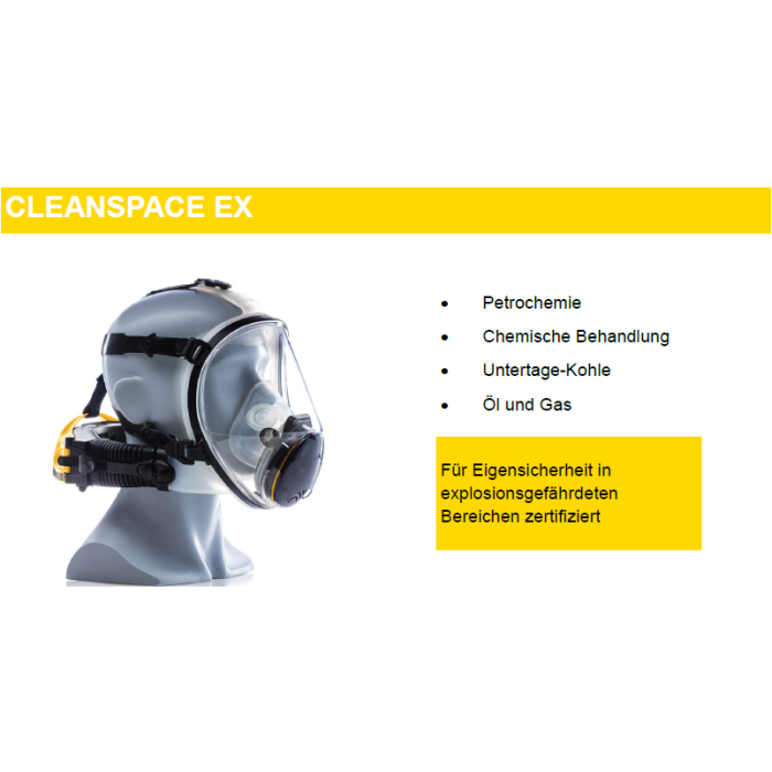CleanSpace™ EX Überdruck-Atemschutzgerät P3 TM3 ohne Maske inkl. P3 Filter, für explosionsgefährdete Bereiche
