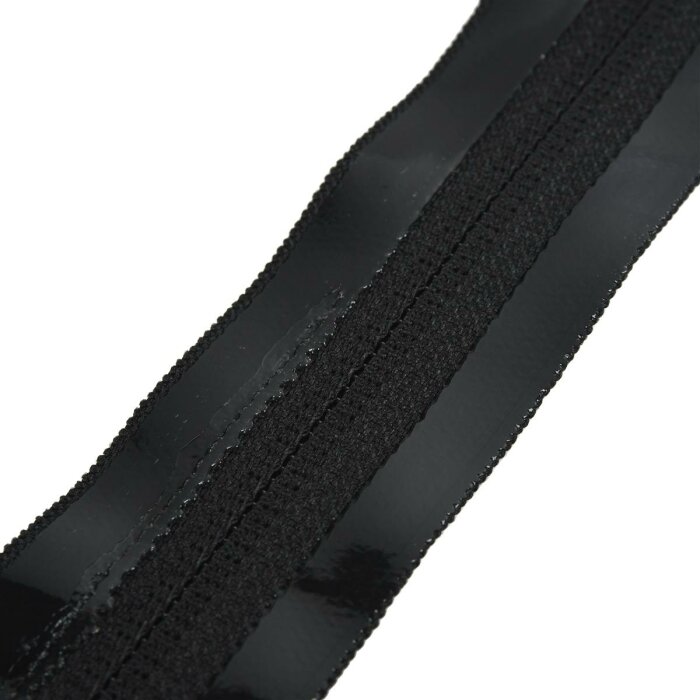 Self-adhesive zipper, 7,6 x 210 cm, black