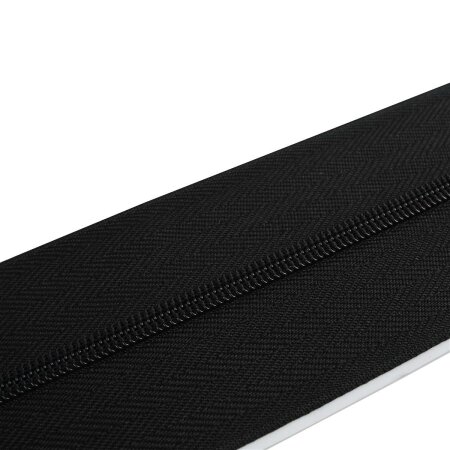 Reissverschluss selbstklebend Zipper 7,6 x 210 cm, schwarz