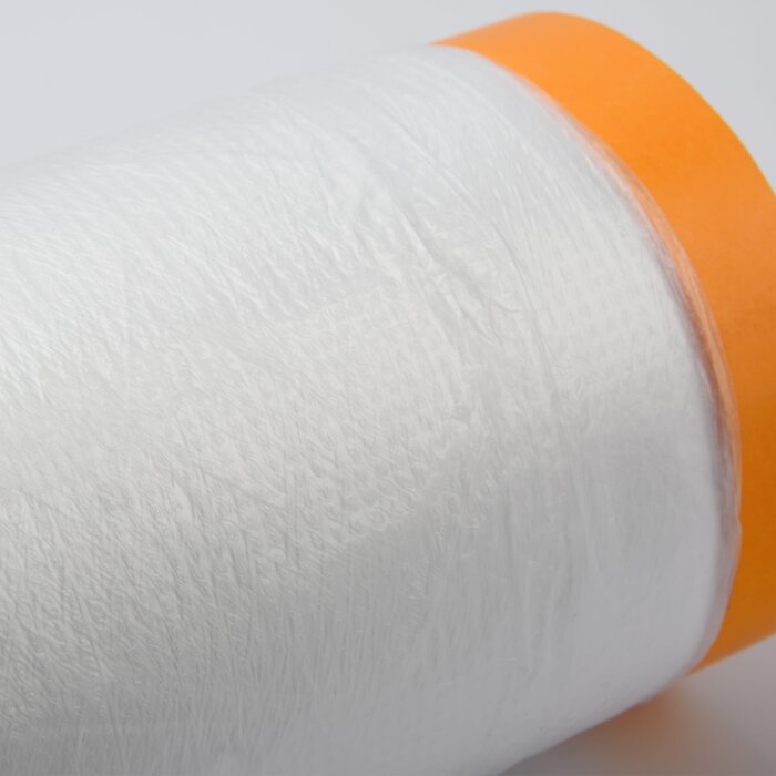 Masker Tape 110 cm x 25 m Universal Abdeckfolie mit Klebeband Klebestreifen Klebefolie Malerfolie Folie 60 m, transparent