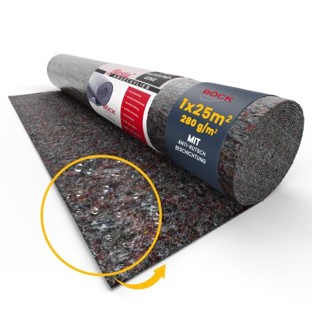 flesta® Abdeckvlies 1 x 25 m 280 g, 25 m² grau-meliert