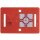 Rothbucher RS30 BMI Vermessungs-Plakette mit Reflexzielmarke 30x30 mm, rot, 5er-Pack