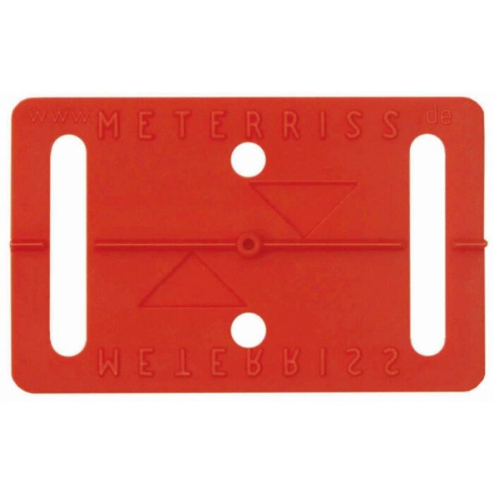 Rothbucher RS11 Meterriss-Plakette selbstklebend, 100er Pack