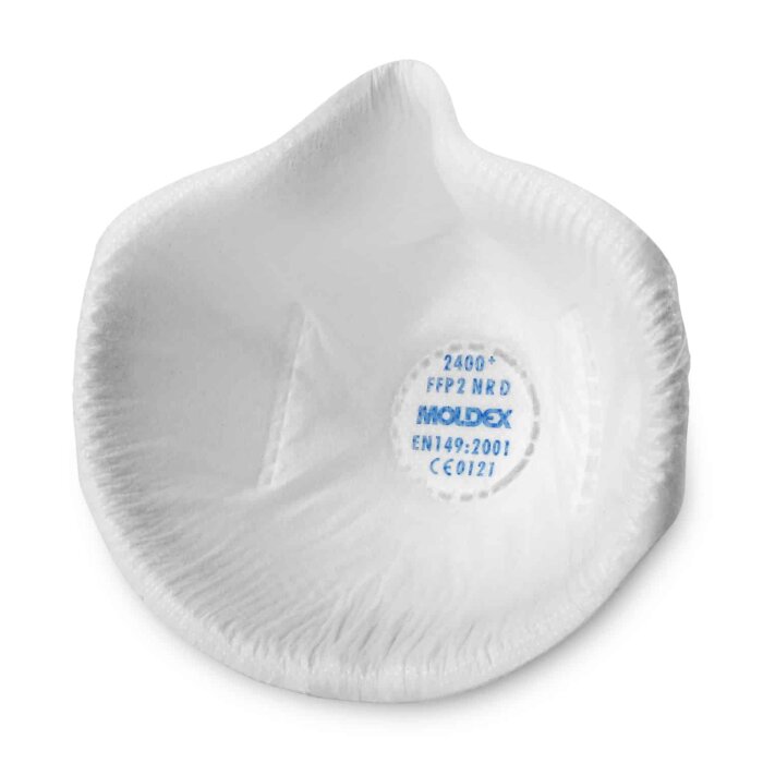 MOLDEX Pura-Mask 2400 Atemschutzmaske Feinstaubmaske FFP2 NR D ohne Klimaventil, 20er Pack