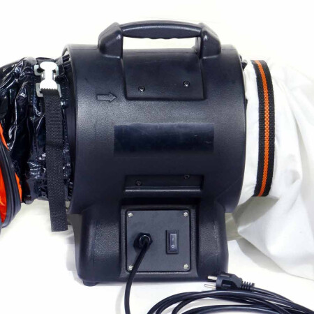 Abluftschlauch Ø 350 mm 14" inkl. Zurrgurt, Länge 5 m, für Luftgebläse