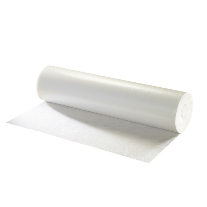 Abdeckvlies Treppenschutzvlies mit selbstklebender Folie ca. 130 gr/m, wei, 0,65 x 25 m