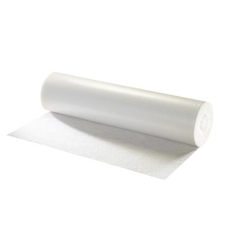flesta® Abdeckvlies Treppenschutzvlies mit selbstklebender Folie 130 g, weiß, 0,65 x 25 m