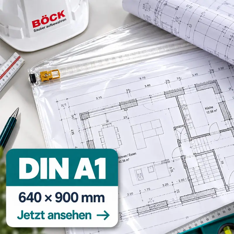 Original BÖCK Planschutzhülle DIN A1 640 x 900 mm