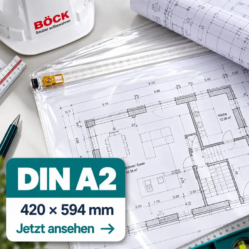 Original BÖCK Planschutzhülle DIN A2 480 x 640 mm