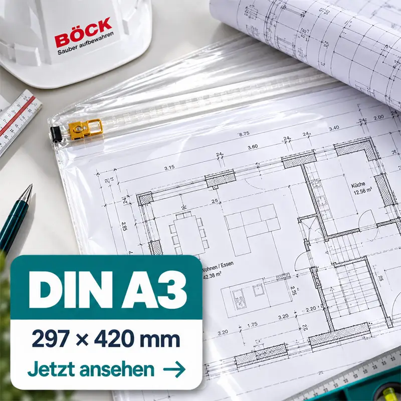 Original BÖCK Planschutzhülle DIN A3 320 x 440 mm