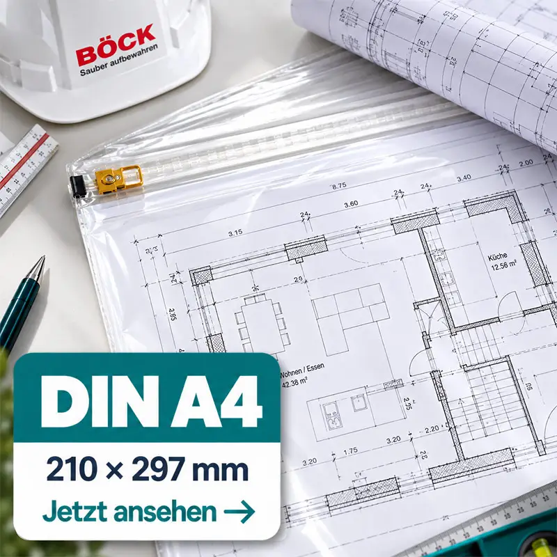 Original BÖCK Planschutzhülle DIN A4 230 x 320 mm